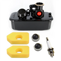 A02F-494406 Carburetor 698369 699660 498811 794161 Spark Plug Oil Bubble Air Filter Cotton Set Qme As shown