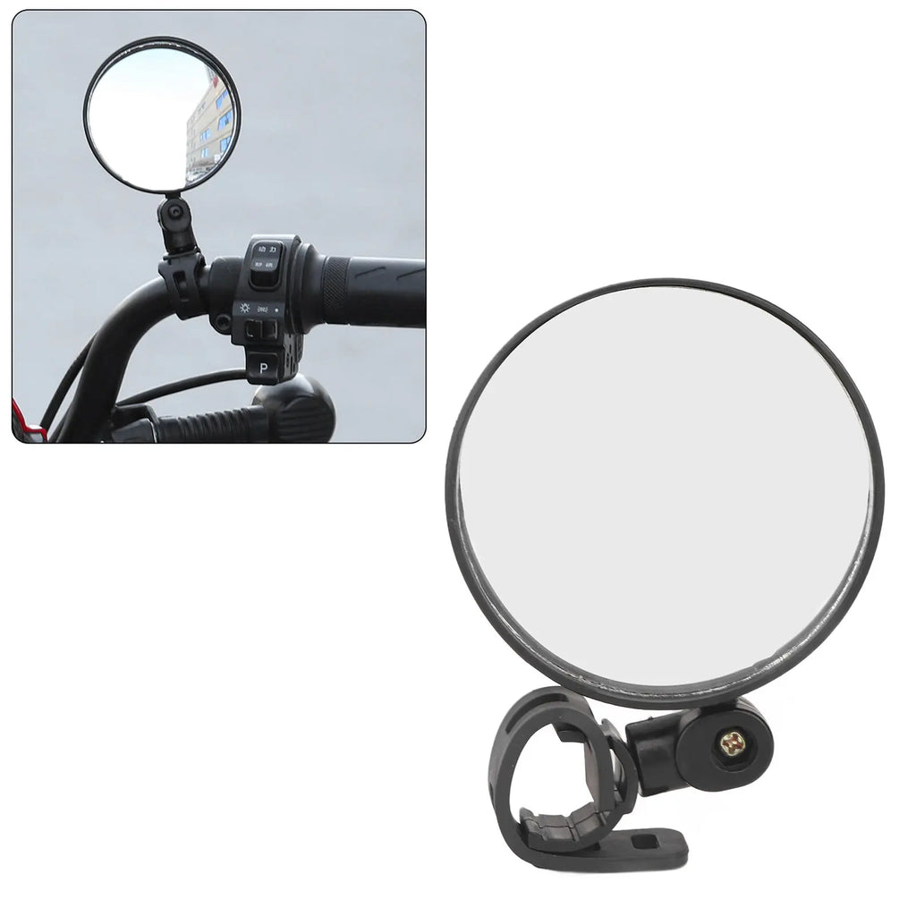 Bike Rear View Mirror Shockproof Scooter Rearview Mirror Wide Angle Adjustable 8cm for Daily Life Qme