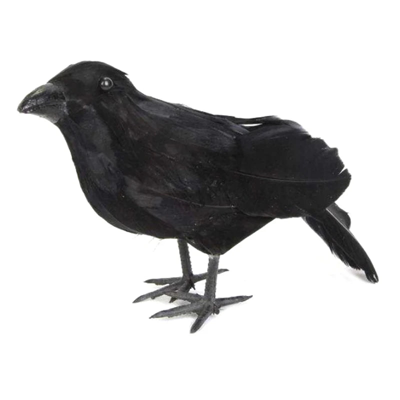 ^Simulation Black Crow Raven Bird Repellent Pest Control PigeonRepellent Garden Decoration Outdoor Decoracion Exterior Qme