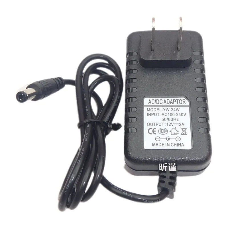3pcs 12V 2A Power Adapter for CCTV Camera/NVR/DVR - AC/DC Converter w/US EU Plug Charger ESCAM Security System Power Supply Qme