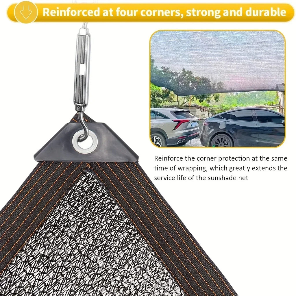 30%~90% Shading Anti-UV Black HDPE Sunshade Net Greenhouse Garden Succulent Plants Cover Netting Swimming Pool Sun Shade Net Qme