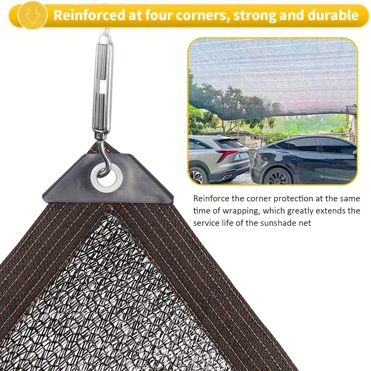 30%~90% Shading Anti-UV Black HDPE Sunshade Net Greenhouse Garden Succulent Plants Cover Netting Swimming Pool Sun Shade Net Qme