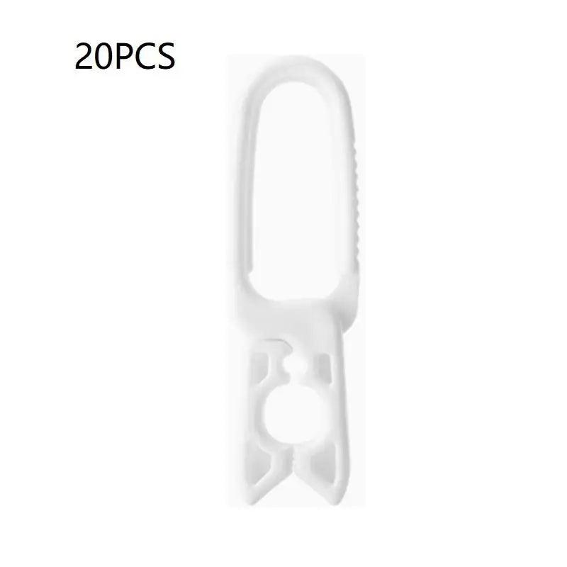 10/20PCS Clothespins Hanging Peg Clip Plastic Hangers Rack Laundry Clothes Pegs Clamps Towel Clothing Hat Clip Home Storage Hook Qme White 20PCS