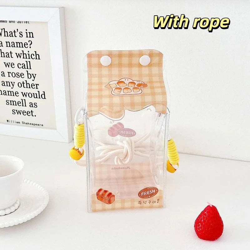 Cute Cartoon Toy Bag PVC Badge Display Portable Decorative Bag Qme style 3