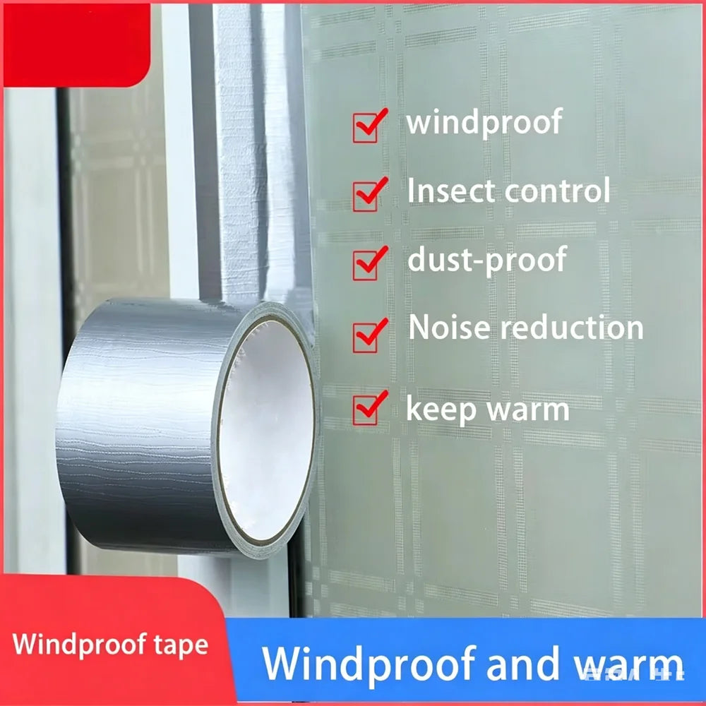 Silver Super Sticky Cloth Duct Tape Carpet Binding Floor Waterproof Heavy Duty Industrial Adhesive Tape Repair Bundles Qme