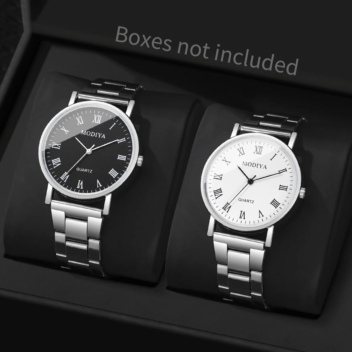 2 Pçs/set Homens Relógios de Negócios Moda Analógico Relógio de Quartzo Reloj Hombre (Sem Caixa) Qme 2