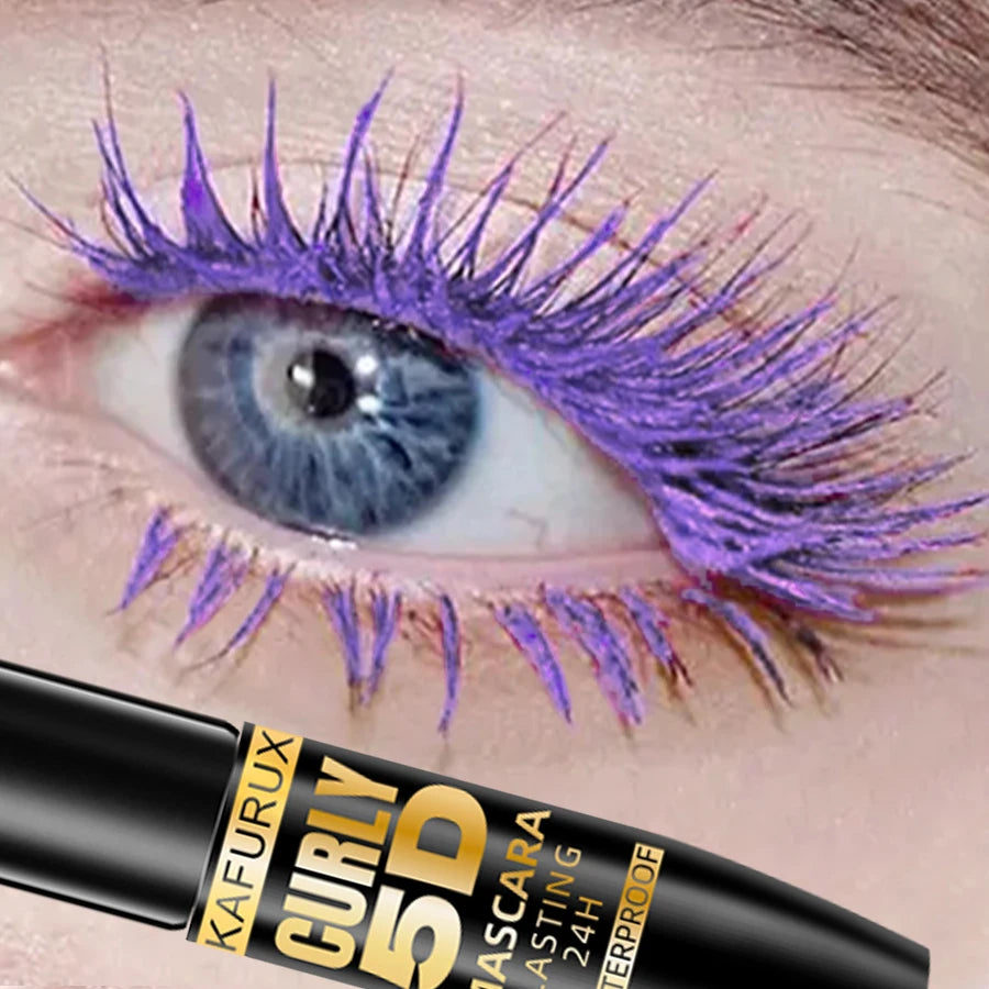 5D Mascara Thick Curl Waterproof Natural Lenthen Eyelash 9 Colors Qme 107