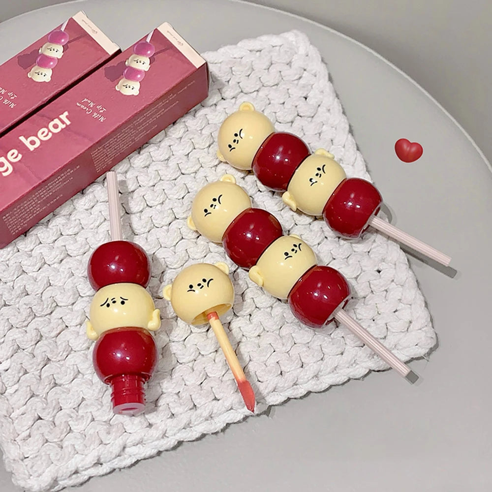 Gege Bear Matte Velvet Cute Candied Haws Lip Mud Cream Clay Qme