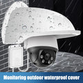 Universal Sunshade Rainproof Camera Cover Suitable Outdoor Cameras Qme white