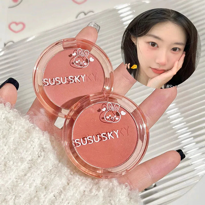 SUSU SKY Rabbit Monochrome Blush Matte Long-lasting Not Easy Fly Qme