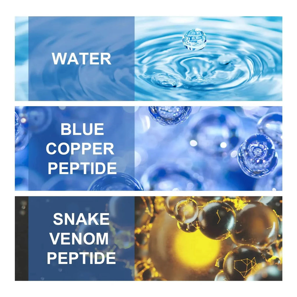 Blue Copper Peptide Wrinkle Remover Serum Instant Firming Lifting Anti-Aging Fade Fine Lines Whitening Korean Skin Care Products Qme