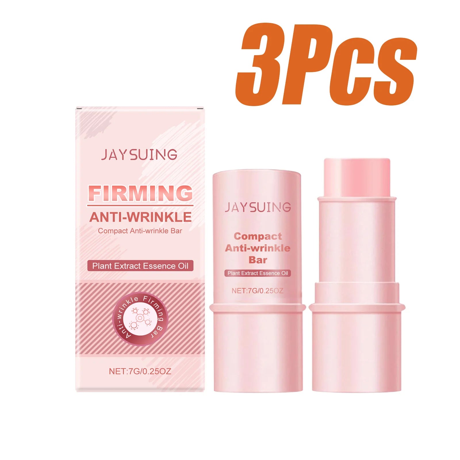 Collagen Firming Bar Anti-Wrinkle Tighten Sagging Skin Hydrating Collagen Moisturizer Face Balm Stick Watery Glow Skin Care Qme 3 x 7g Boxed