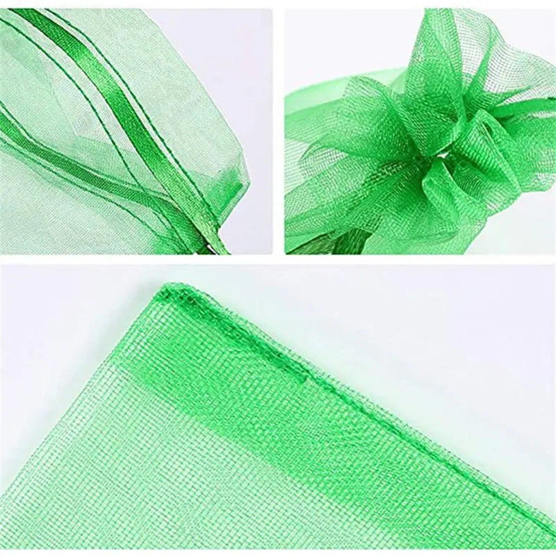 50pcs/Lot Multicolor Jewelry Packaging Bag 7*9 11*16 15*20cm Organza Bags Gift Storage Wedding Drawstring Pouches Wholesales Qme