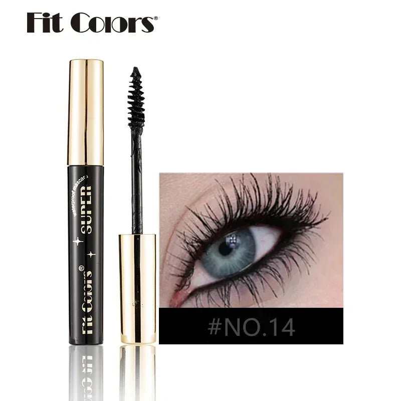 5D Silk Fiber Mascara Lash Color Mascara Waterproof 14 Colors 3D Mascara Eyelash Extension Thick Lengthening Eye Lashes Cosmetic Qme 14