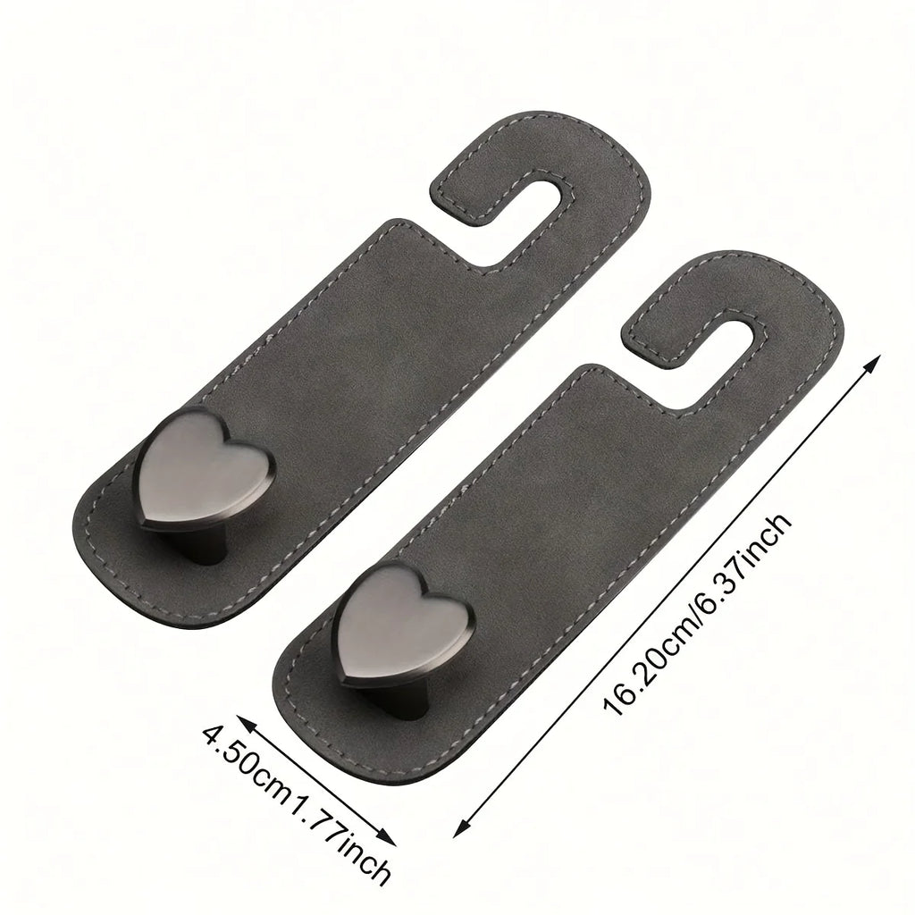 Cute heart-shaped vehicle storage pendant wallet bag, car interior seat backrest storage accessories, SUV sedan universal Qme