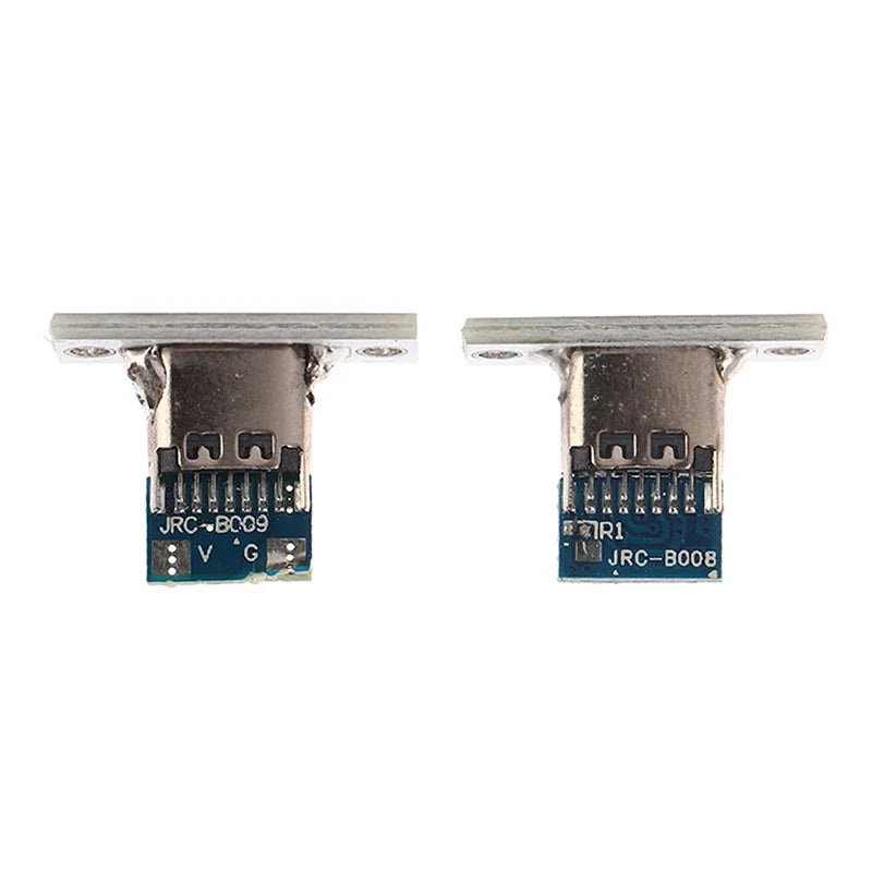 USB 3 1 C Socket Fixing Plate Type-c Jack 2Pin 4Pin Female Connector Qme