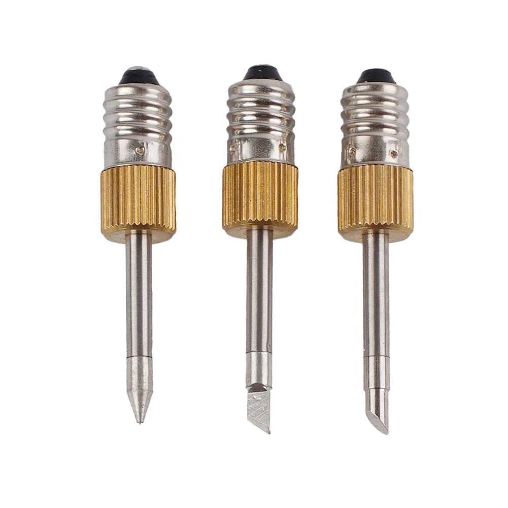 50 MM/1.97'' Soldering Iron Tips With E10 Interface Welding Tips B C K Type Welding Head Soldering Tip Qme