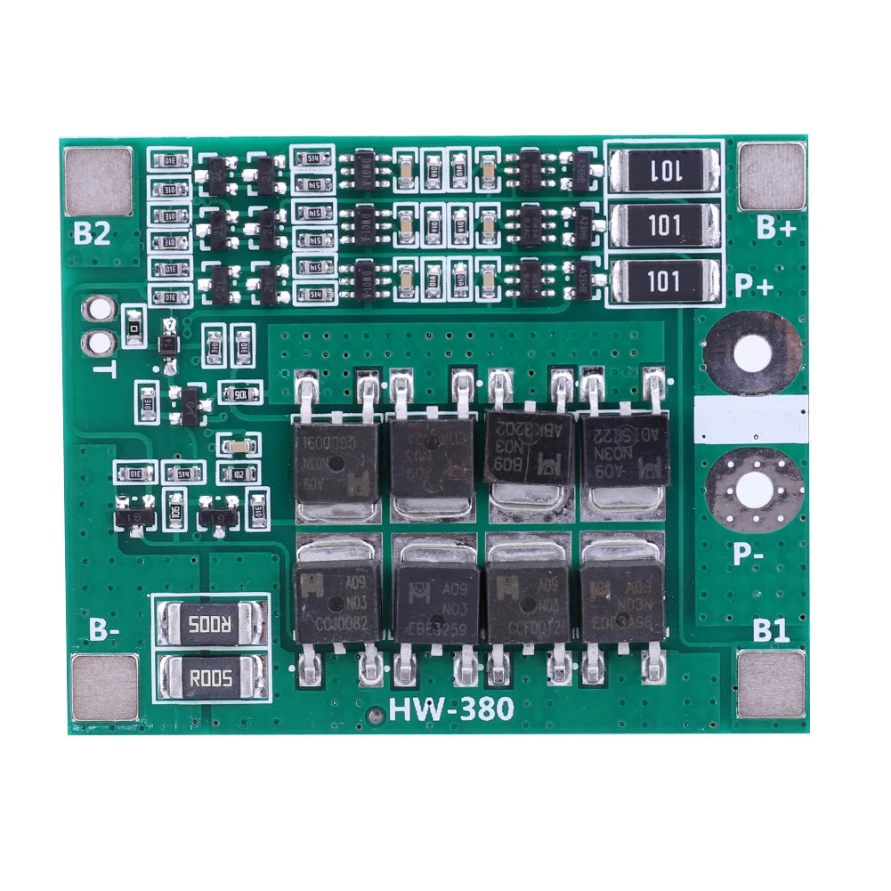 2S 3S 4S 20A 40A 60A Li-ion Lithium Battery Charger Protection Board 18650 BMS Drill Motor 11.1V 12V/14V 16.8V Enhance/Balance Qme 3S 25A Balance