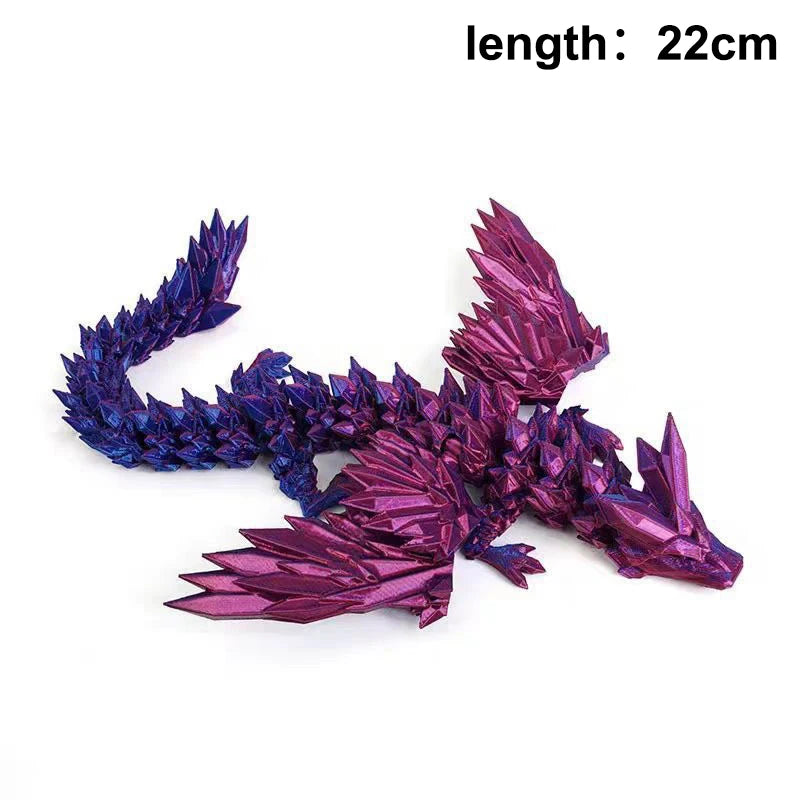 Articulated Dragon Crafts Desktop Western Action Figure 3D Printed Qme A8