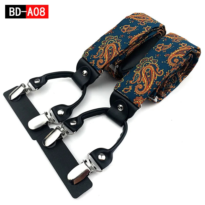 Men's Suspenders Strong Clip Adjustable Y Shape Back Costume Tuxedo Qme cl-8