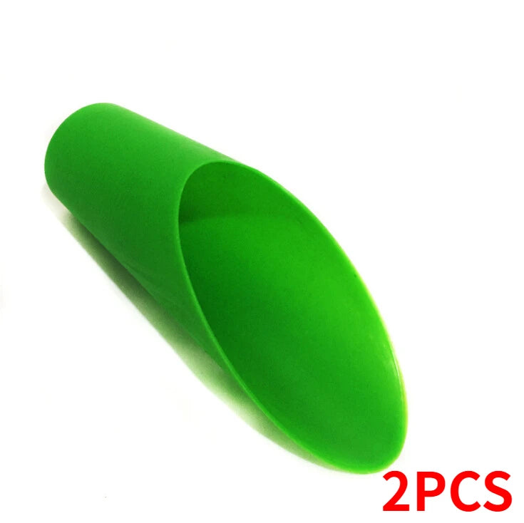 2pcs Plastic Bucket Shovel Potted Cultivation Cylinder Mini Fleshy Plant Soil Spade Shovel Gardening Qme 2PCS-Green
