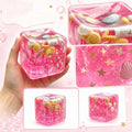 Pink Ocean Seashell Squeezable Toy Fun Stress Relief Simulation Cube Fidget Toy for Children and Adult Party Decor Qme A one size