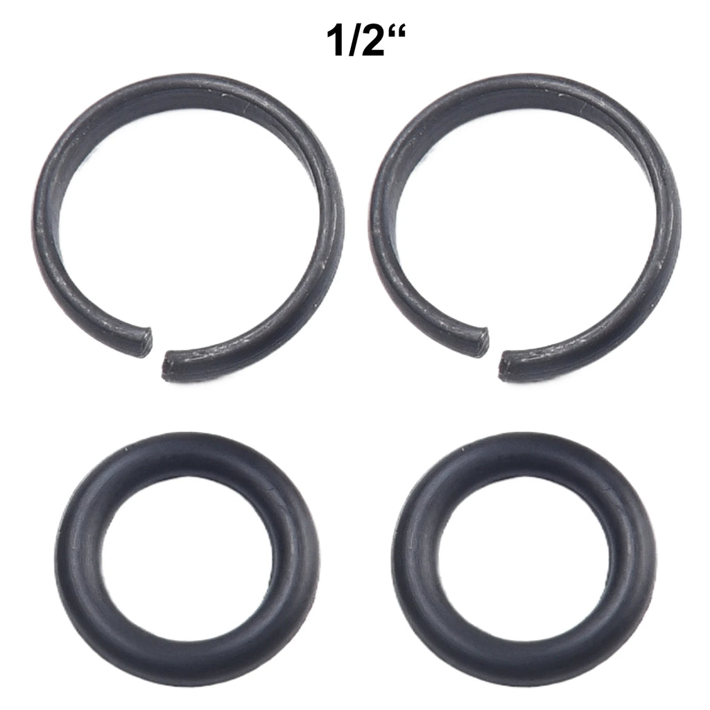 2Sets 3/8" 1/2" 3/4" 1" Standard Wrench Retaining Ring Clip With O-Ring Socket Retaining Clip Air Tools Accessories Qme 1-2inch