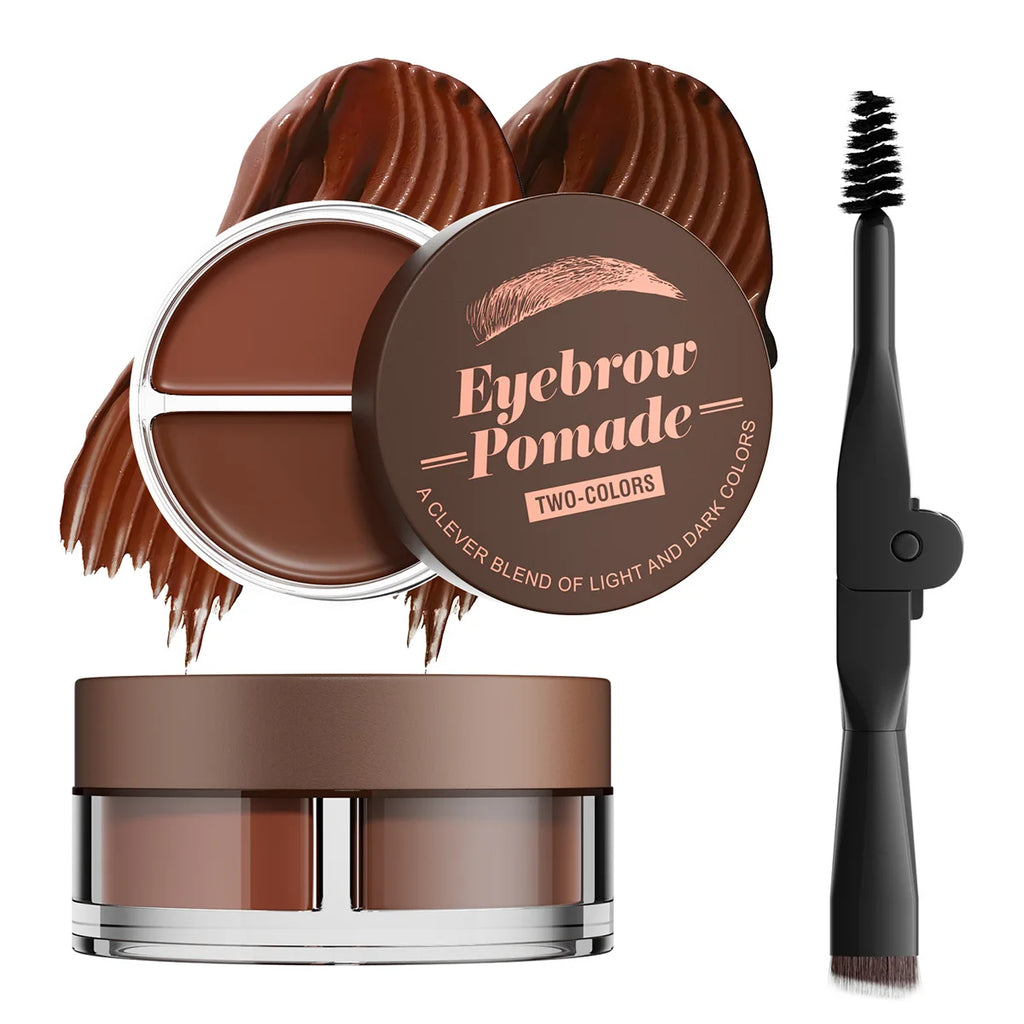 Eyelash Eyebrow Dye Tint Kit 2 in 1 Waterproof Fast Dye Brow Enhance Long Lasting Black Brown Eyebrow Cosmetics Qme