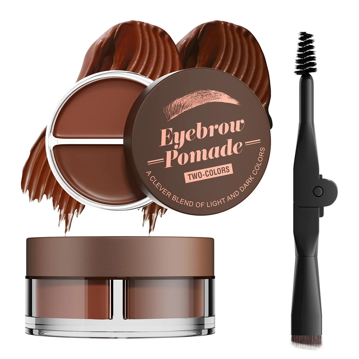 Eyelash Eyebrow Dye Tint Kit 2 in 1 Waterproof Fast Dye Brow Enhance Long Lasting Black Brown Eyebrow Cosmetics Qme