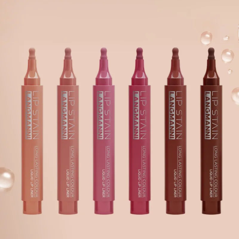 1PC Liquid Matte6-Color Lipliner Pencil Waterproof Plumping Stain Lipstick Natural Lip Liner Outline Lip Contour Makeup Cosmetic Qme