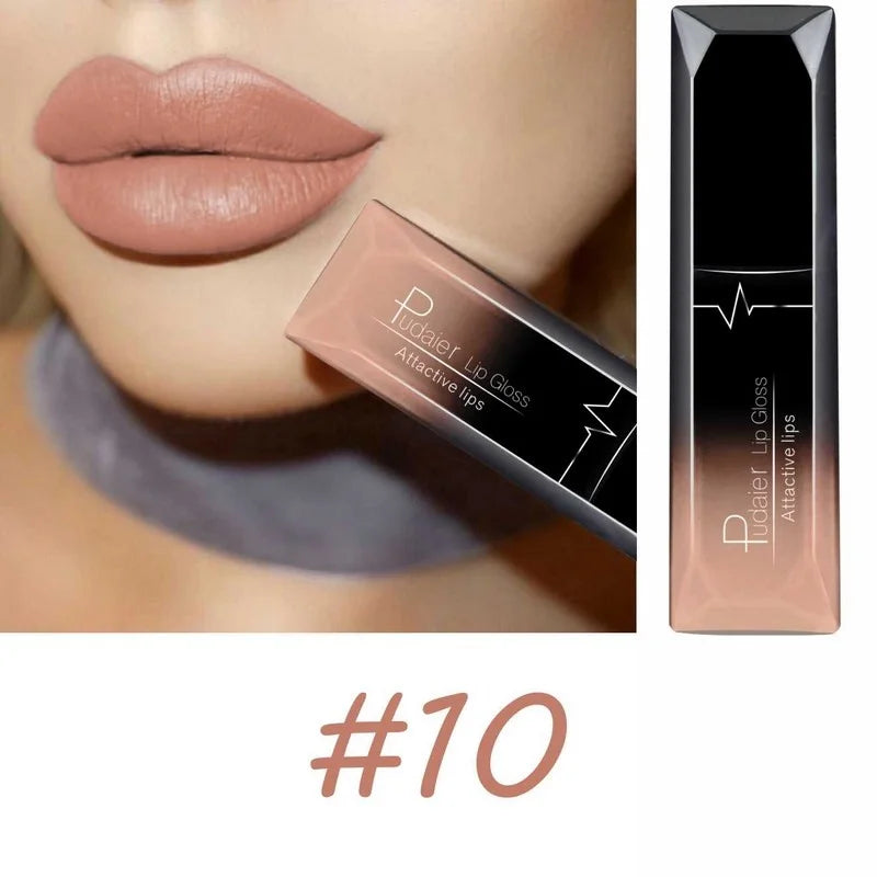 Matte Liquid Lipstick 17 Colors Long Lasting Lip Gloss Velvet Cream Qme 10