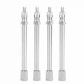 100mm Chrome Tyre Valve Extension Rod Wheel Adapter Car Truck Lorry Chrome Tyre Valve Extension Tyre Valve Extension Rod Qme 4Pcs