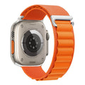 T Suitable for Apple IWatch Watch Strap 49mm 44mm 45mm 42mm Nylon Mountaineering Wear-resistant Woven Strap for Men Qme Orange 25mm 49MM
