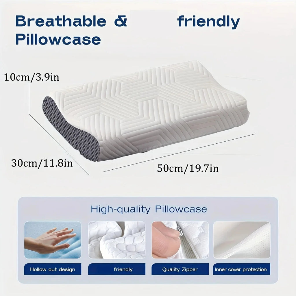 Neck Pillow Sleeping- Breathable Polyester Fits Side Back Stomach Qme