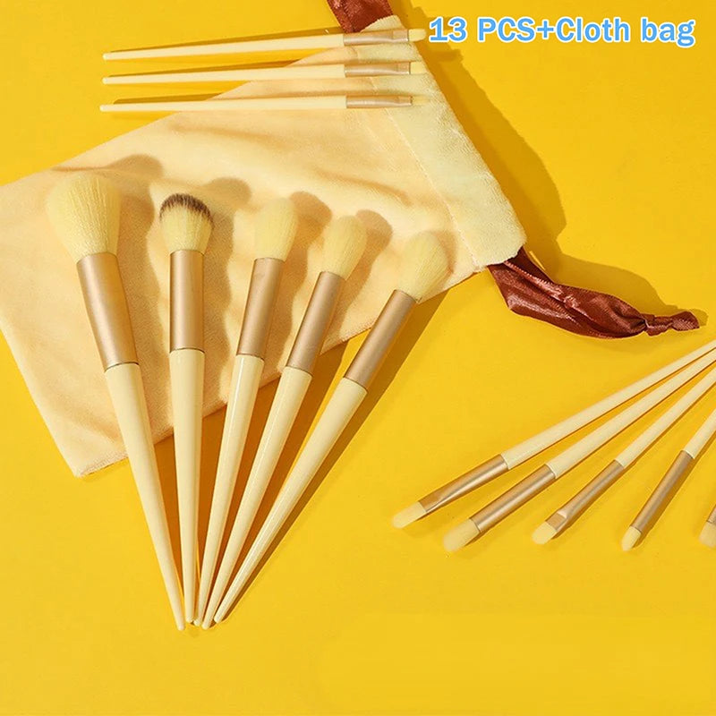 8 Fluffy Professional Makeup Brush Kabuki Eyeshadow Foundation Powder Qme A8