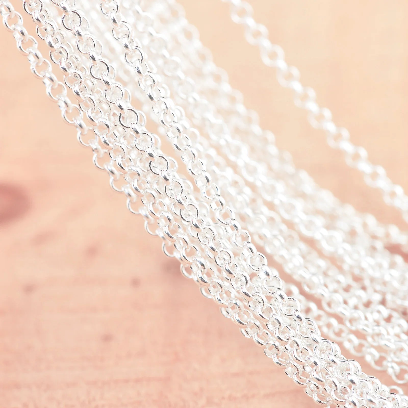 10PCS Wholesale Pure 925 Sterling Silver Color Charm Link Chain Necklace Jewelry with Strong Smooth Lobster Clasps 16-30 Inch Qme