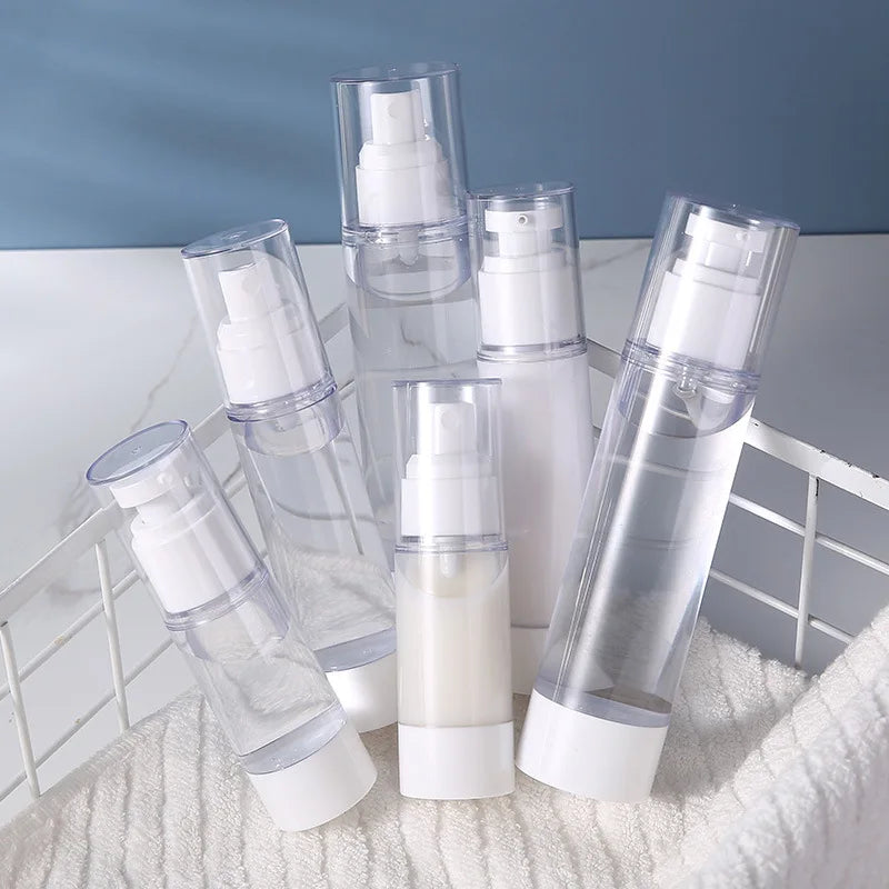 AS Vacuum Lotion Spray Bottle Travel Portable Refillable Bottles Qme