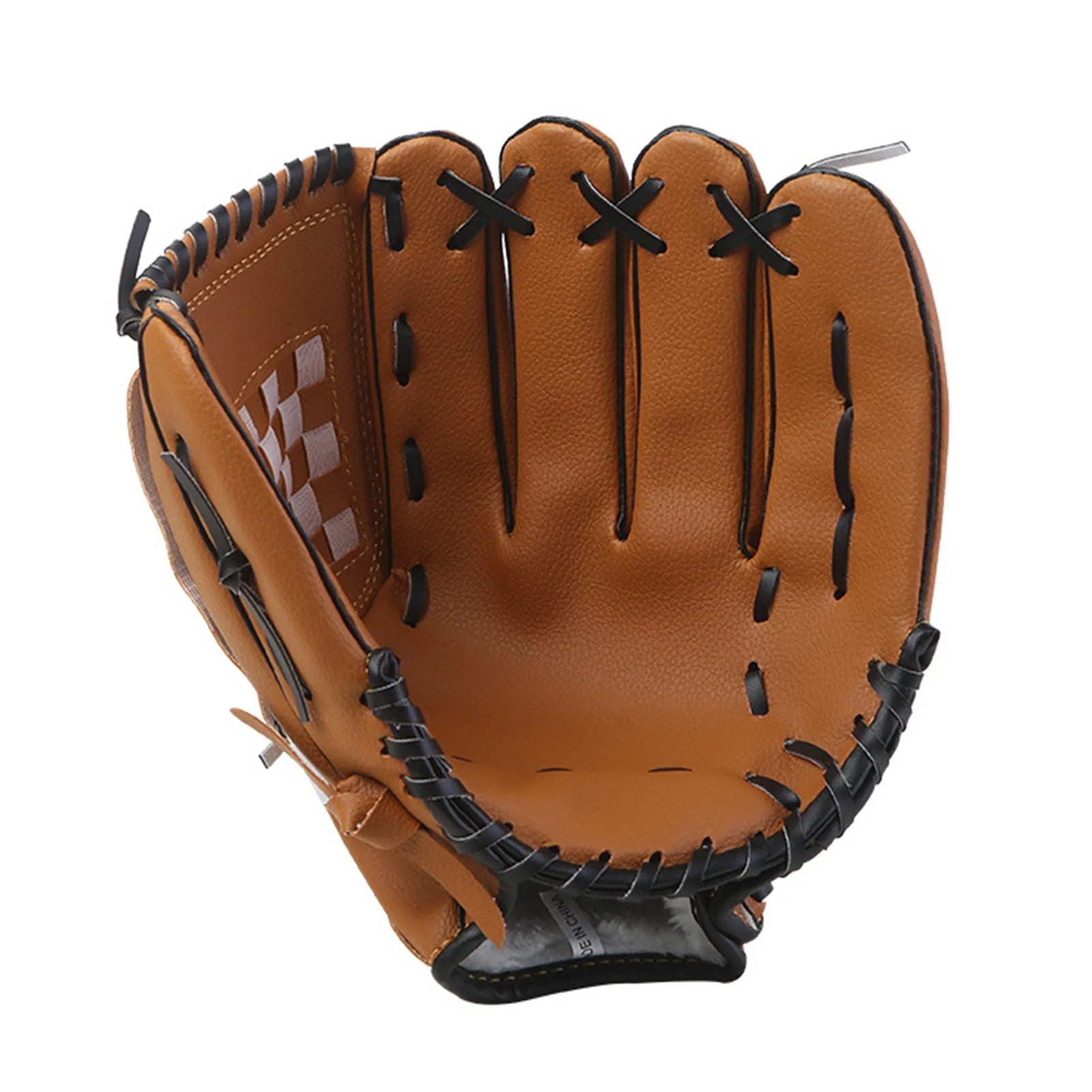 Outdoor Sport Baseball Glove Left Hand Baseball Practice Glove for Kids Youth Adults 10.5/11.5/12.5 Inch Qme 10.5 Brown