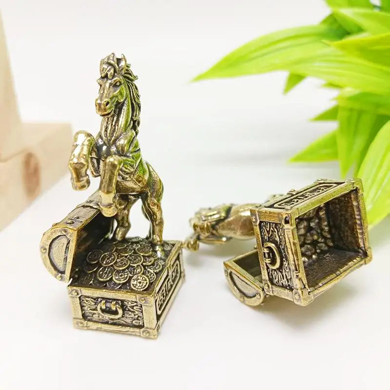 Horse Figurine Miniatures Crafts Office Home Decor Accessory Zodiac Qme