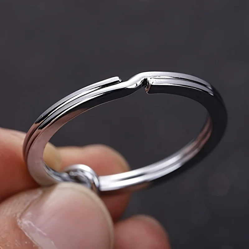 10/20/40pcs Split Key Rings Keyrings, Key Rings Bulk, Flat Keychain Ring Split Key Ring For Home Car Keys Bag Hanging Accessori Qme