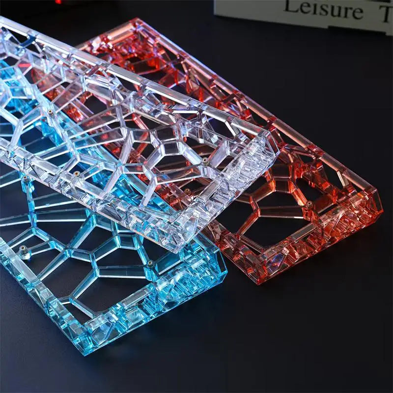 GH60 Hollow Transparent Keyboard Shell Universal 60 Layout Case Qme