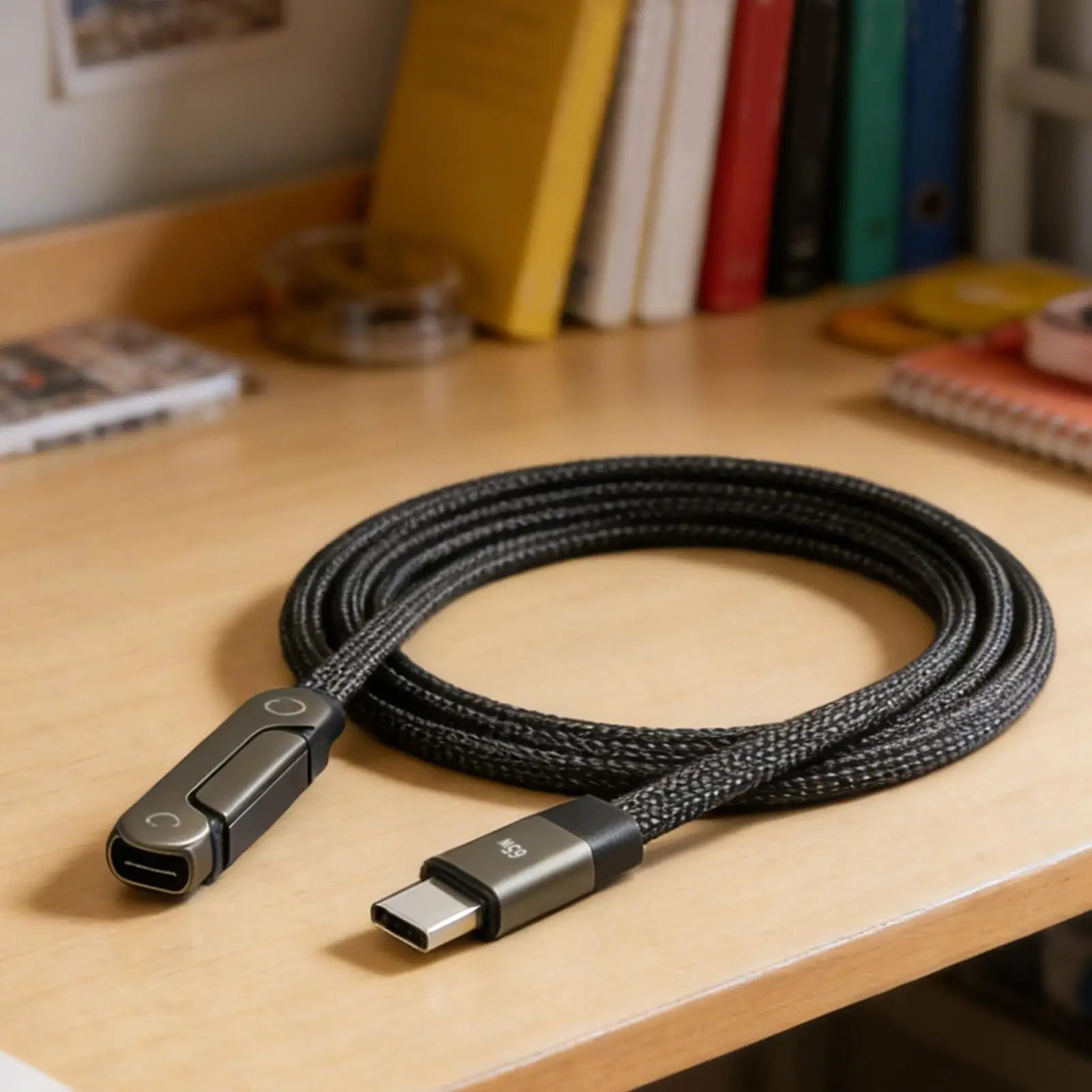 Charging Cable 4 9FT Right Angle Wire Holder Fast Charger Cord Data Qme