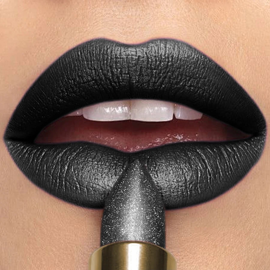 16 Colors Metallic Glitter Shiny Lipstick Lip Tint Waterproof Senior Qme 113