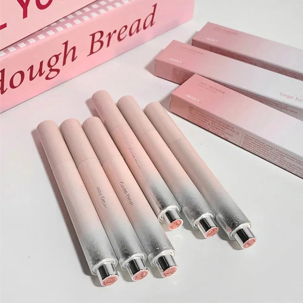 Snowy Design Solid Watery Lipstick Mirror Moisturizing Nourishing Lip Qme