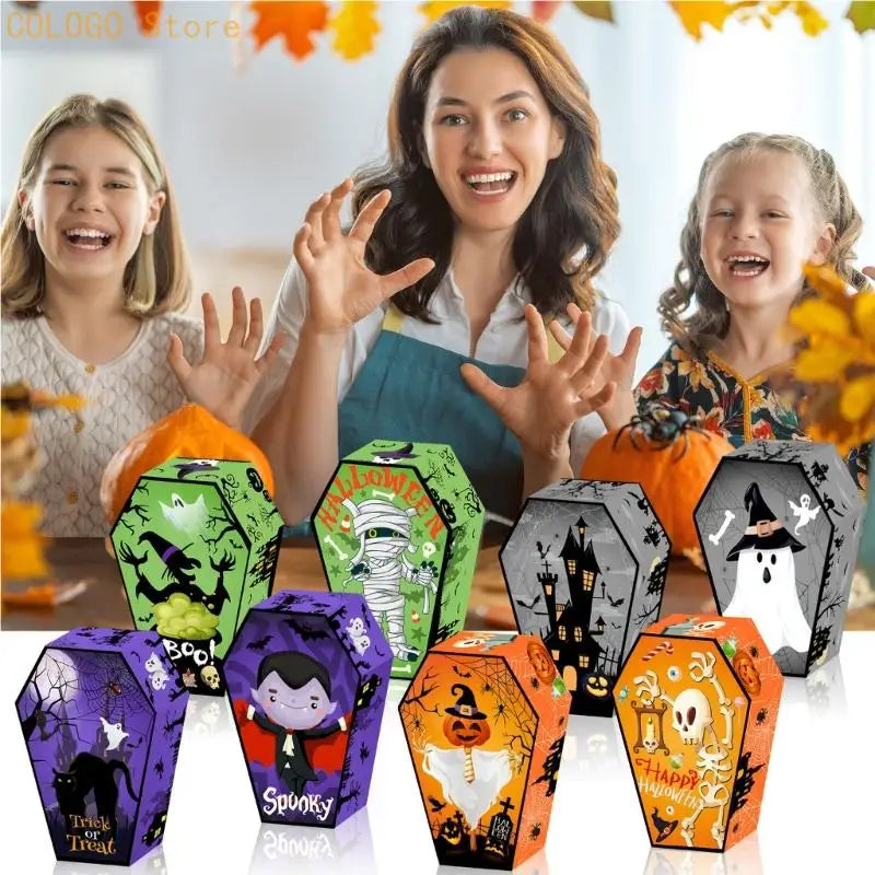 Halloween Themed Candy Packaging Boxes 250GSM Cardstock Party Qme