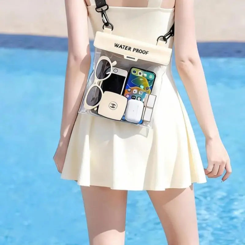 Universal Waterproof Phone Pouch Transparent Window Full Touch Qme