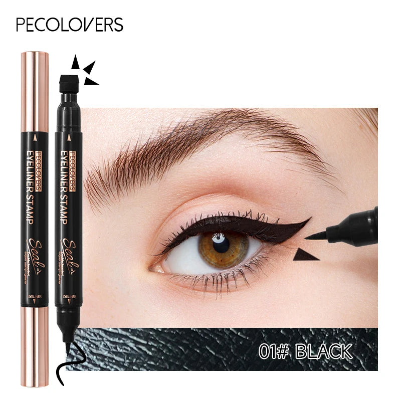 2 in1 Eyeliner Stamp Pencil Double-ended 3 Fine Eyeline Wink Qme 01
