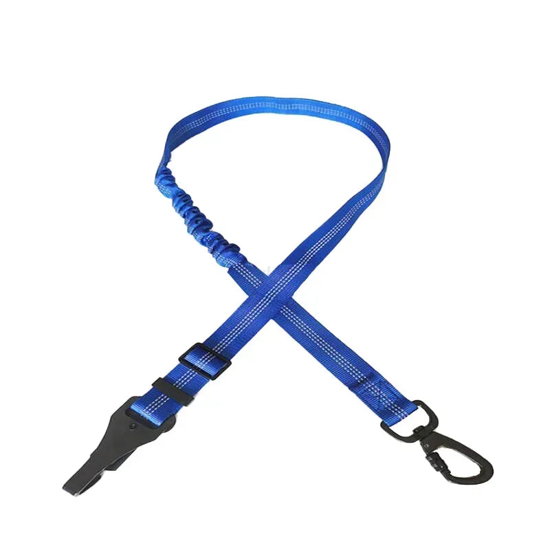 2pcs 3-in-1 Adjustable Reflective Bungee Tether Dog Car Harness with Clip Hook Latch & Buckle for Dogs Pets Safety Seatbelt Qme