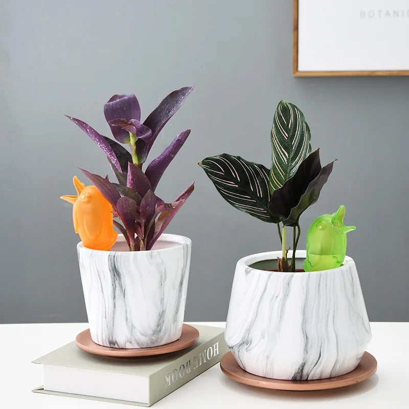 1Pcs Automatic Watering Device Lazy Self-Water Drip Irrigation Indoor Flower Plant Spike Dripper Garden Watering Tools Cute Bird Qme