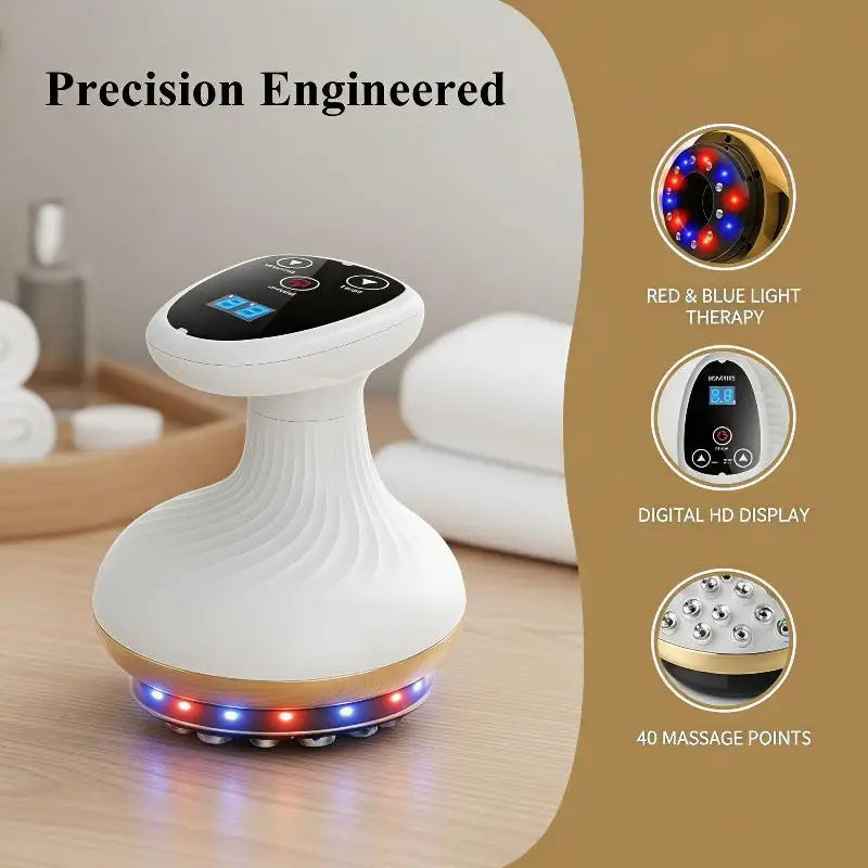Electric Cupping Scraping Massager Adjustable Suction Rechargeable Qme